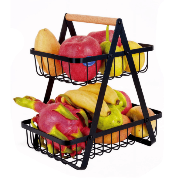 Fruteira de Mesa Articulada em Aço Inoxidável 2 Andares - ... image 1