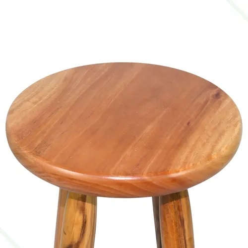 Banqueta Alta Madeira Mesas Brasil 70cm Bar Cozinha Cor Natural