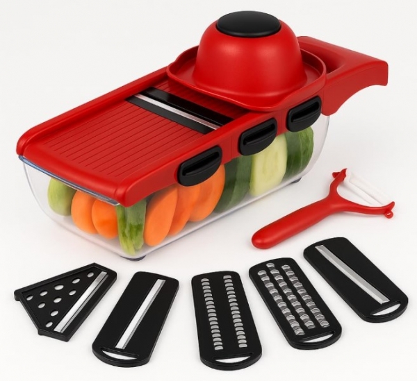 Cortador de Legumes Mandoline Multifuncional - BM-A16 6 EM 1... image 1