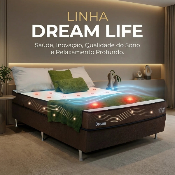 Colchão Magnético Massageador Dream Life Solteiro a Vácuo... image 1