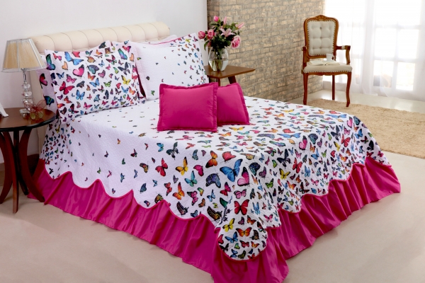 Kit Colcha Cobre Leito Belize Casal Queen 05 Peças image 1