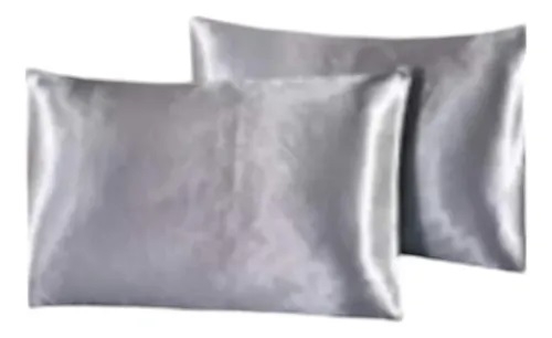 Kit 2 Fronhas De Cetim Alto Brilho Macio Escolha Suas Cores