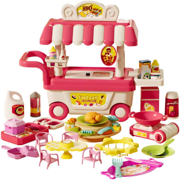 Mini Food Truck Infantil Churrascaria 56 Peças – Carrinho... image 1