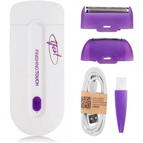 Depilador Elétrico Removedor de Pêlos Bivolt - Roxo/Branco... image 1