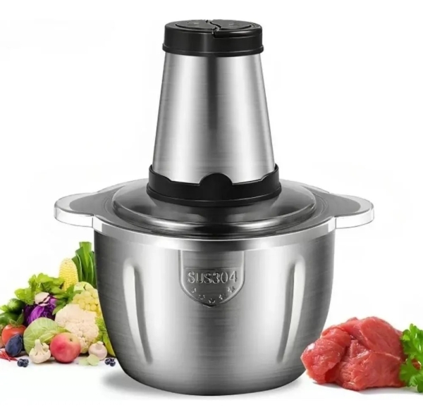 Multiprocessador Elétrico p/ Carne e Legumes Prata - 2 Litr... image 1