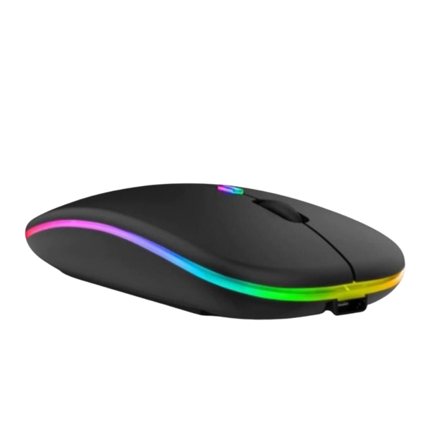 Mouse sem Fio Bluetooth Recarregável LED image 1