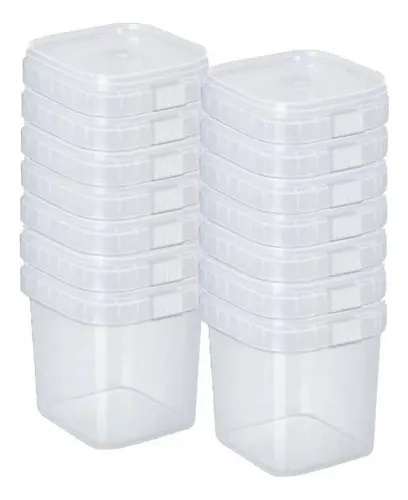 50un Pote Quadrado Com Lacre Bolo No Pote Descartável 220ml... image 1