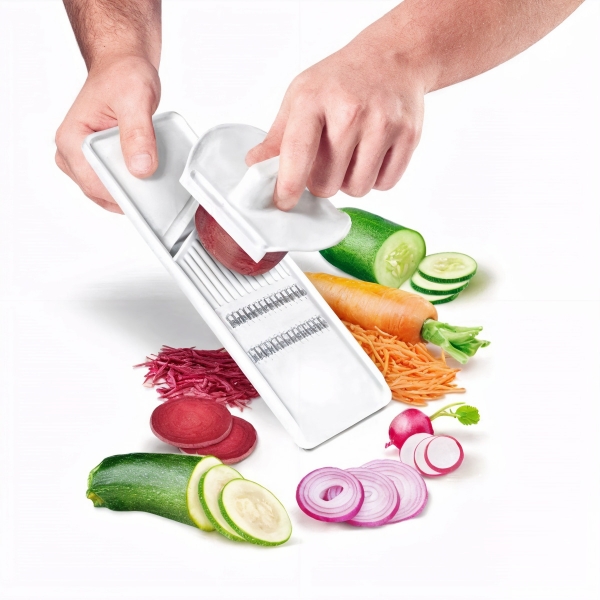 Desfiador e Fatiador de Legumes com Suporte image 1