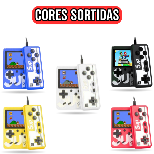 Mini Vídeo Game Portátil 400 Jogos com 2 Controles - (Core... image 1