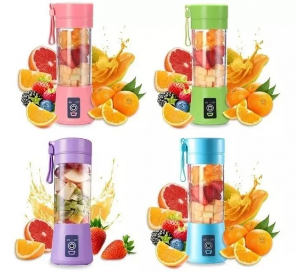 Mini Liquidificador Portátil Recarregável Bivolt - (Cores ... image 1