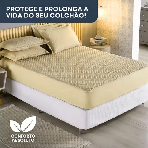 Capa Protetora Impermeável Colchão Queen Matelado Respirável Anti Mofo Antiácaro