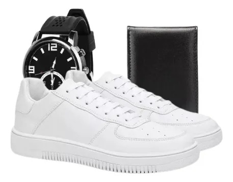 Tenis Mais Vendido Masculino Medico Casual +relogio Carteira