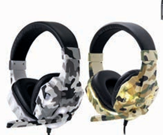 Fone Headset Gamer Exército Camuflado c/ Led (Cores Sortida... image 1