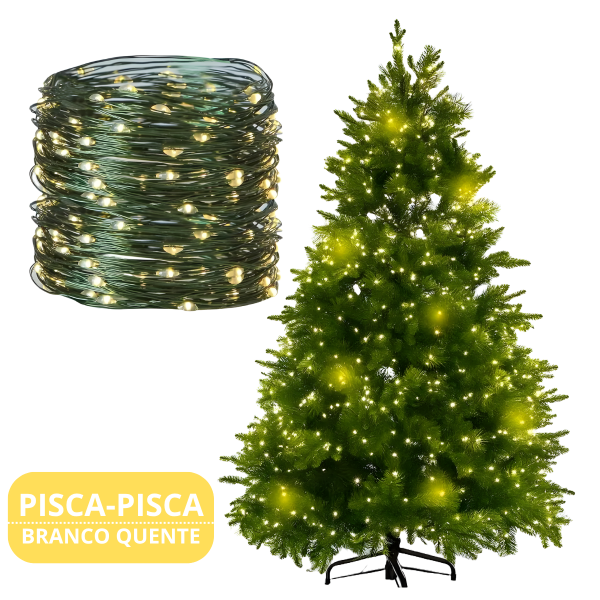Pisca‑pisca Cordão Branco Quente 10M  - 110V image 1