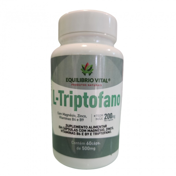 L-Triptofano 60 cápsulas 500mg Equilíbrio image 1
