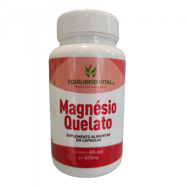 Magnésio Quelado 60 Cáps 400mg Equilíbrio Vital image 1