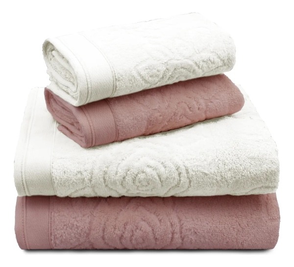 Kit Jogo Toalha De Banho 4 Peças Luxo 100% Algodão Academi... image 1