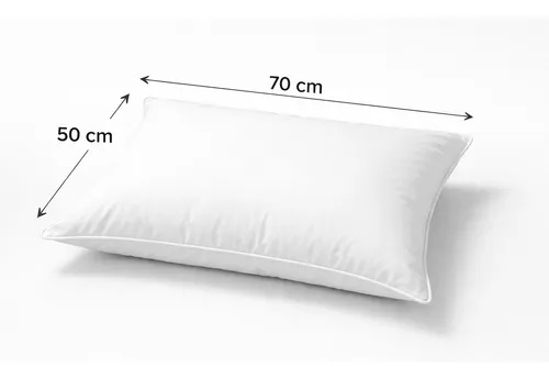 Kit 02 Travesseiro De Plumas De Ganso Sintético 50x70