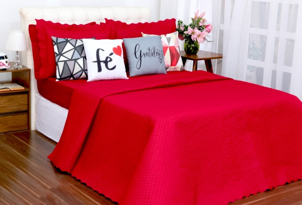 Kit Cobre Leito e Lençol Liberty Queen Com Almofadas 08 Pe... image 1