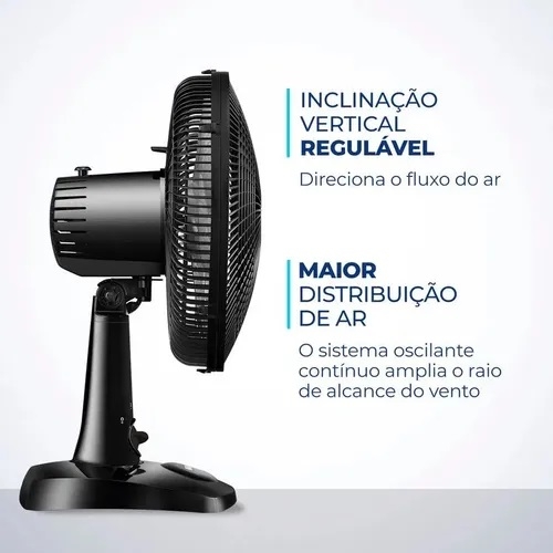 Ventilador de Mesa 30cm Super Power, Mondial, 60W - VSP-30-B Preto