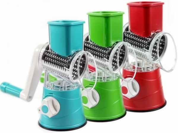 Fatiador Manual de Legumes Giratório Multiuso Inox 3 em 1 image 1