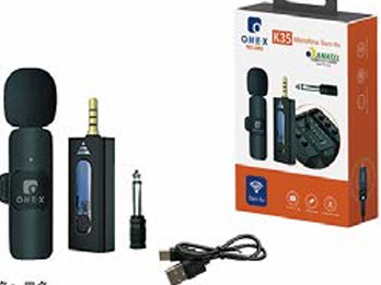 Microfone Lapela Sem Fio Bluetooth com Cabo USB  Lapela P2 K... image 1