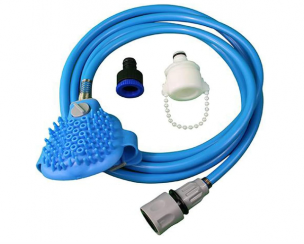 Mangueira Banho Escova Massageadora de SIlicone Pets Não Ma... image 1