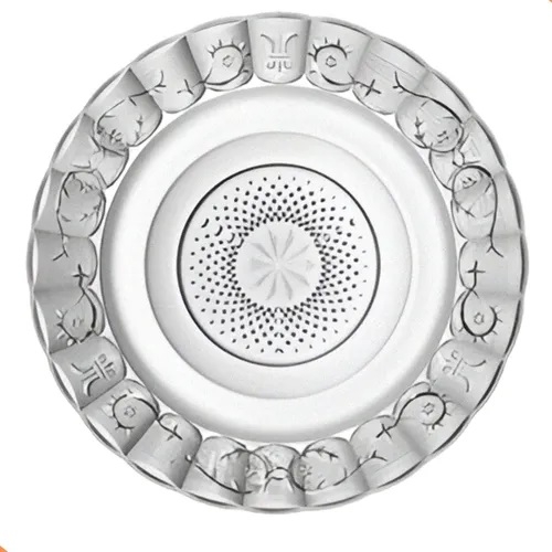 Jogo De Pratos Fundos Egípcio 12 Peças Estrela Transparente Transparente