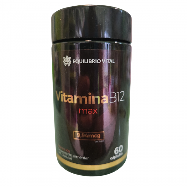 Suplemento Vitamina B12 Max 60 Cápsulas Equilíbrio - Vital... image 1