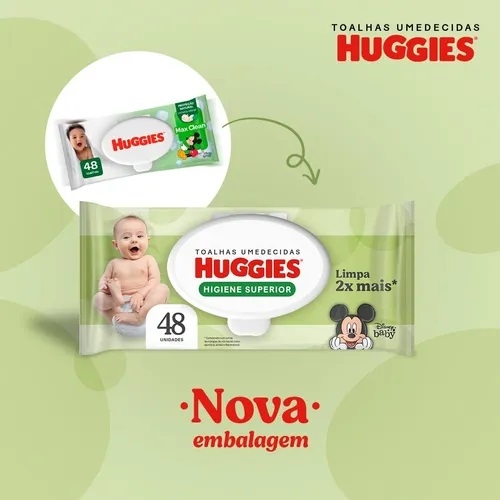 Pack Toalha Umedecida Disney Baby Huggies Max Clean Pacote 4 Unidades Leve Mais Pague Menos