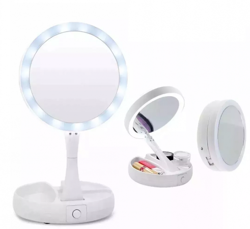 Espelho Porta Maquiagem com Led - IM image 1