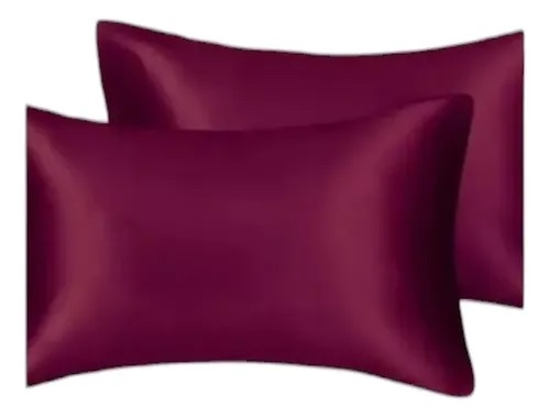 Kit 2 Fronhas De Cetim Alto Brilho Macio Escolha Suas Cores image 1