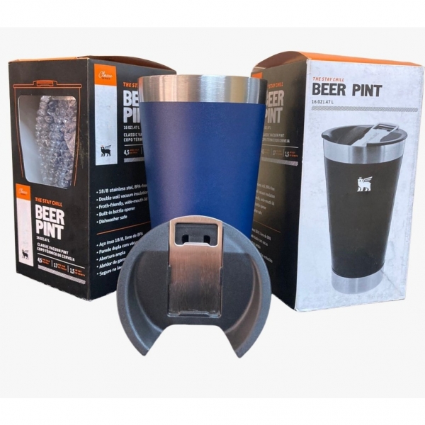 Copo Térmico Inox c/ Tampa e Abridor 473 ml image 1